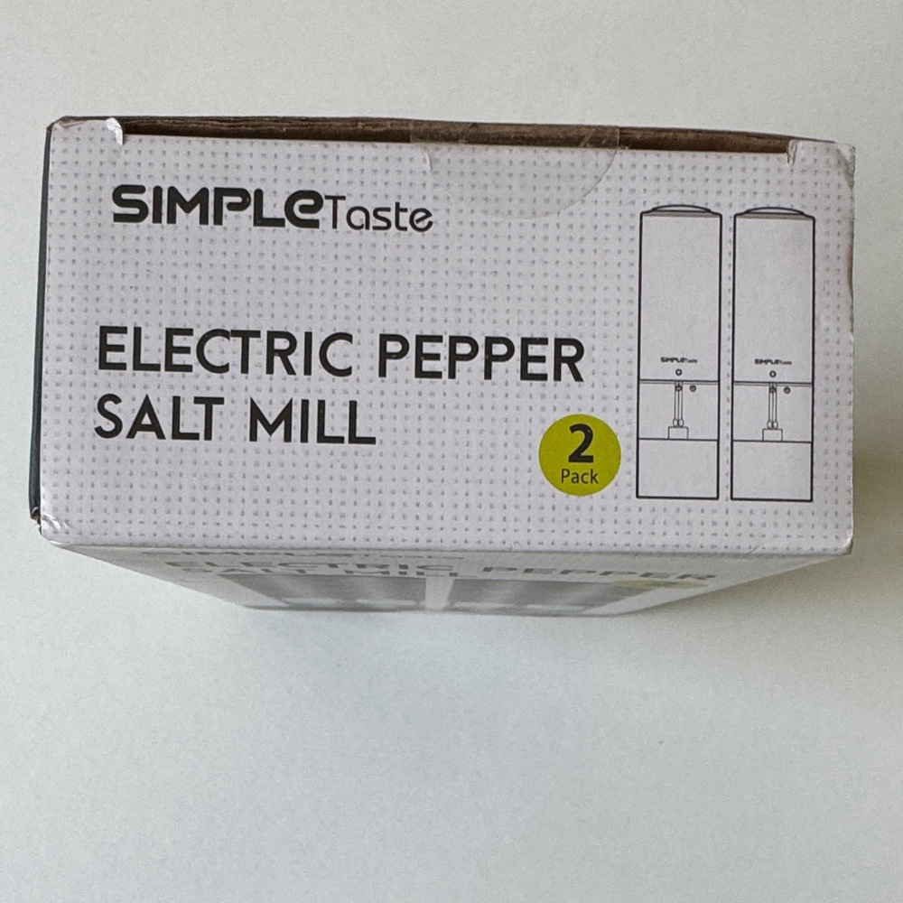 NEW SimpleTaste Electric Pepper Salt Mill 2-Pack - Picture 5 of 5
